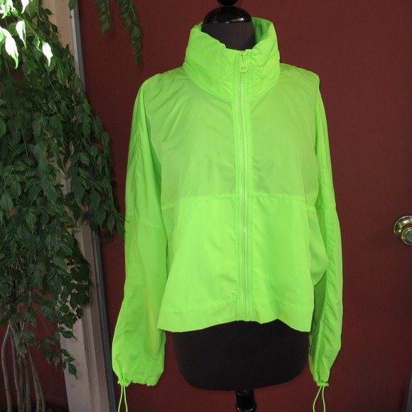 zara lime green jacket